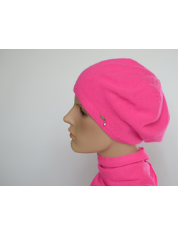 Берет Vizio 1104 кашемир ярко - розовый