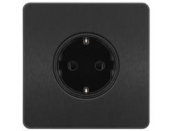 Розетка с заземлением T&J Electric Ultimate II Gun Metal