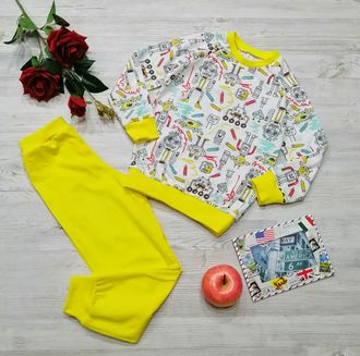 Арт. ПЖ23/2Б/В Пижама для мальчиков &quot; Роботы&quot; (кулир). Размер с 74-152