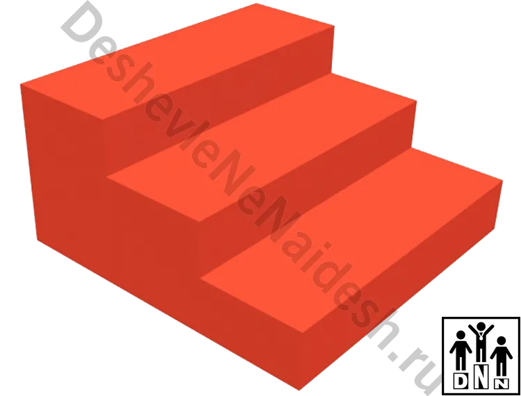 Мягкий модуль ступени 600x600x300