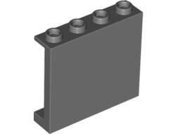 Panel 1 x 4 x 3 with Side Supports - Hollow Studs, Dark Bluish Gray (60581 / 6008715)