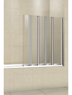 Шторка BAS SCREEN GR5-120-C-CH 120х140 складная, прозрачная