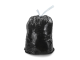 Мешки для мусора 120 л, завязки, черные в рулоне 10 шт., ПНД, 13 мкм, 67х80 см (±5%), эконом, ЛЮБАША
