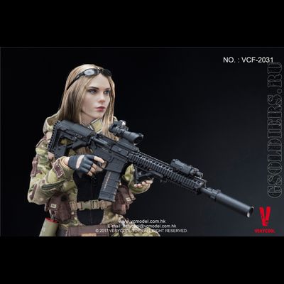 Коллекционная фигурка 1/6 MC Camouflage Women Soldier Villa (VCF-2031) - VERYCOOL