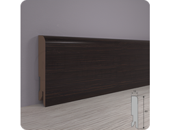 Плинтус МДФ Лука Пл 80МДФ.2700.24095 Point line Дуб венге