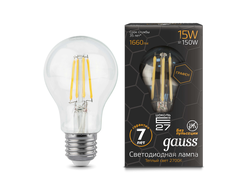 Gauss LED Filament A60 Graphene 15w 827/840 E27