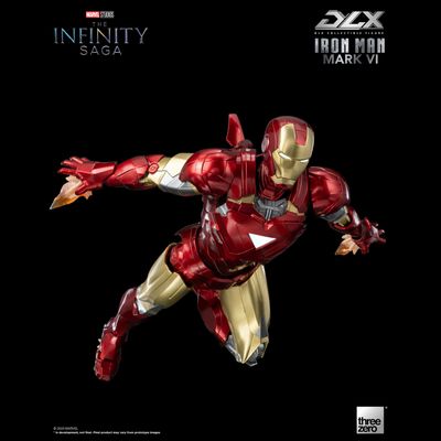 Железный Человек (Iron Man) - Коллекционная фигурка 1/12 SCALE The Infinity Saga DLX Iron Man Mark 6 (3Z05000C0) - Threezero