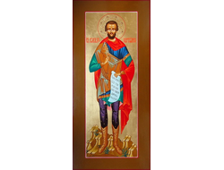 Савел Персиянин, Халкидонский, Святой мученик. Рукописная мерная икона.