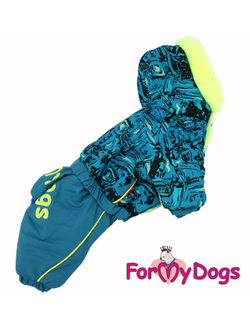 Комбинезон для собак Бирюза-Лайм