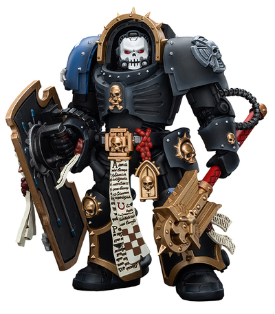 Капеллан-терминатор Ультрамаринов (Warhammer 40k) - КОЛЛЕКЦИОННАЯ ФИГУРКА 1/18 Ultramarines Chaplain in Terminator Armour (JT7080) - JOYTOY