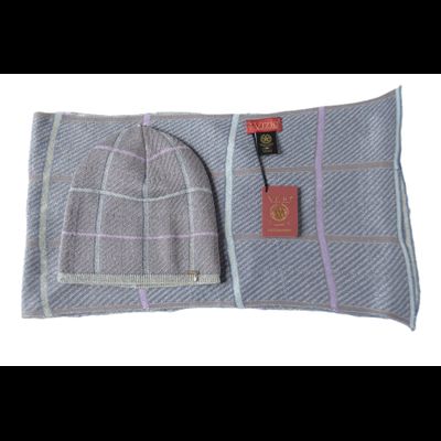 Шапка Vizio 1209 CY серая с фиолетовым