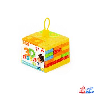 Игрушка развивающая &quot;3D пазл&quot; №1 (23 элемента) (в сеточке)  арт. 93646