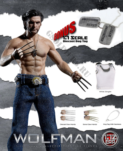 Росомаха, Логан, Люди Икс, Марвел фигурка 1/12 The Wolfman, Wolverine, Logan, X-Men,  Marvel (EA001)