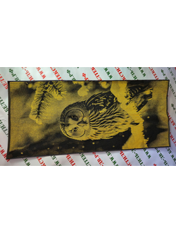 Полотенце махровое "Фото-сова", арт. 6с102.411ж1, 67*150