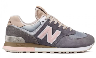 New Balance 574 Розовые с серым женские арт43