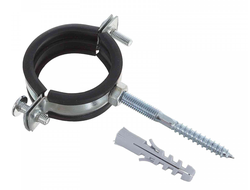 Хомут обрез 1" 32-36 с шурупом М8*80 и дюб [2122]