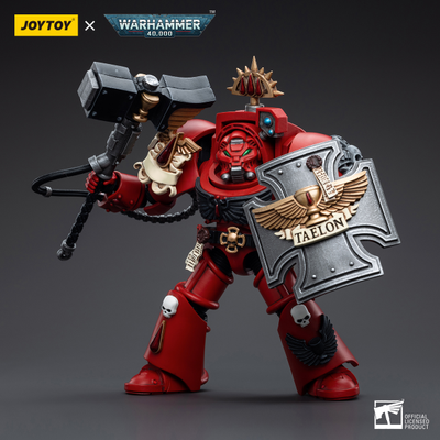 Терминатор Кровавых Ангелов (Warhammer 40k) - КОЛЛЕКЦИОННАЯ ФИГУРКА 1/18 Blood Angels Assault Terminators Brother Taelon (JT5550) - JOYTOY