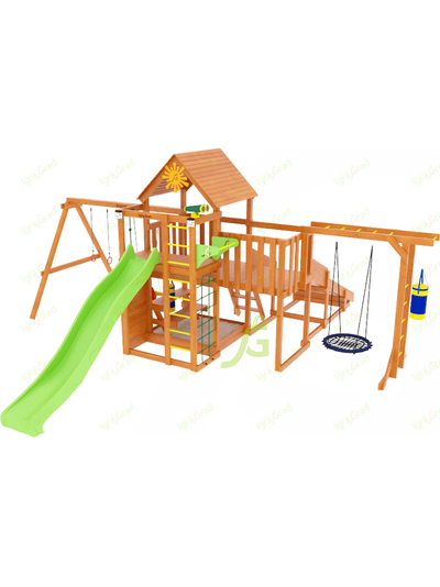 Детская площадка IgraGrad Крафт Pro 4 с зимней горкой