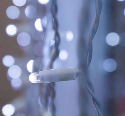 Гирлянда занавес уличная 2 х 3 м, 760LED, IP65, 220V, нить белая, свечение тёплое белое, холодное бе