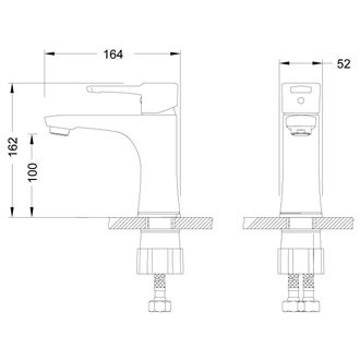 Смеситель для раковины Evitta LM0506C