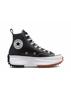 Кожаные кеды Converse Run Star Hike черные высокие A04292c фото