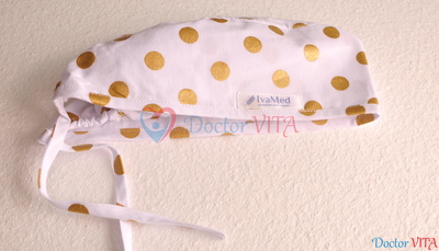 Медицинская шапочка "Золотые блестки"