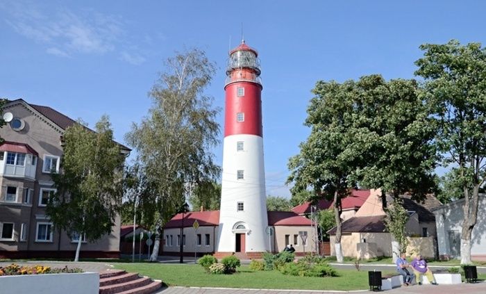 Фото маяка в Балтийске
