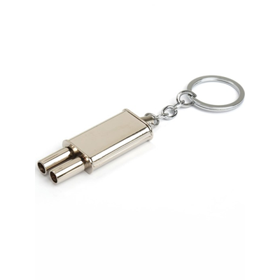 Брелок глушитель, металл, ХРОМ