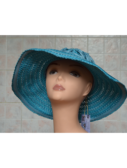 бирюзовая шляпа женская летняя Италия Визио