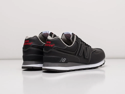 New Balance 574 Leather All Black