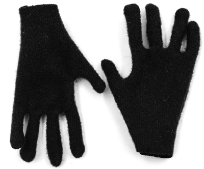 Перчатки трикотажные черные 1/6 (M-069 A) - SUPERMCTOYS