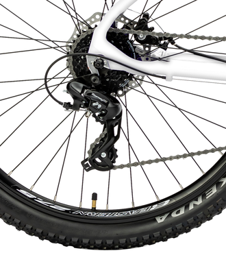 Велосипед KC005 / 8 скоростей 27.5" белый рама 15"