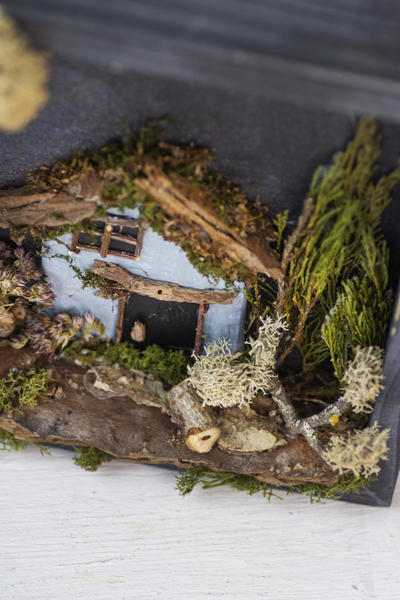 Новогодняя эко-картина № 1179