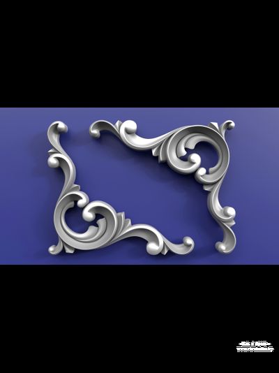Carved decorative pattern for CNC
