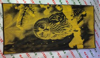 Полотенце махровое "Фото-сова", арт. 6с102.413ж1, 81*160