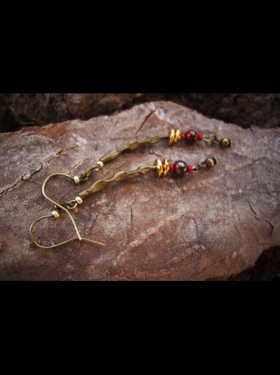 &quot;Музыка дубравы&quot;, серьги в стиле лесного бохо