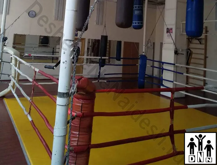 Монтаж ринга на помосте