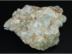 Тальк зеленый (благородный) необработанный, Урал, Шабры (105*78*43 мм, 318 г) №20569