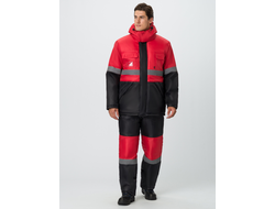 Костюм зимний Мегрес-2 СОП (тк.OxLine,90) п/к, красный/черный