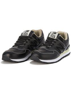 New Balance 574 Fur Black Leather