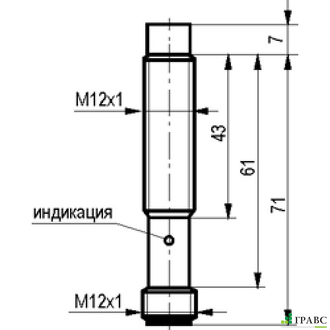 Датчик индуктивный м5