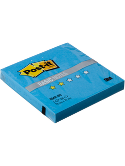 Блок-кубик Post-it Basic 654R-BB, 76х76, голубой (100 л)