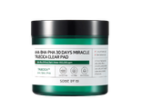 Кислотные пэды для проблемной кожи Some By Mi AHA BHA PHA 30 Days Miracle Truecica Clear Pad