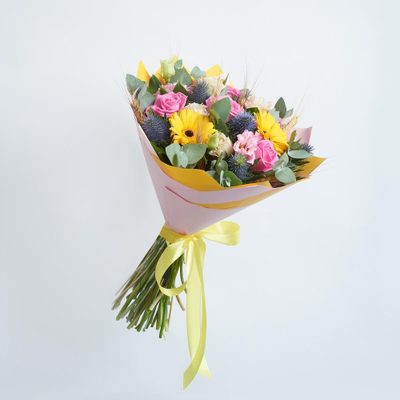 Стильный букет с герберой