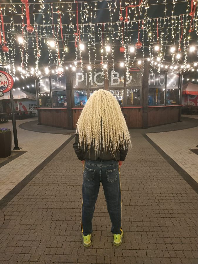 Дредокудри гофродреды завитые де дреды новый комплект блонд для ...