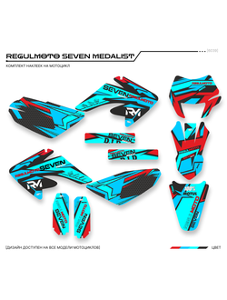 Наклейки на питбайк Regulmoto SEVEN MEDALIST регуль мото севен медалист графика купить заказать