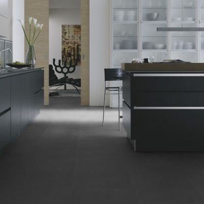 Виниловый пол Wineo 800 Tile XXL Solid Dark DB00096-1, клеевой, большого формата
