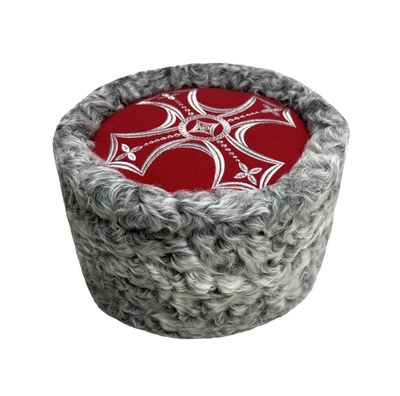 Кубанка из Серого каракуля, Красный крест