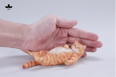 Котик на софе (рыжий) - Коллекционная фигурка 1/6 Lazybones Cat (JXK293B) - JXK