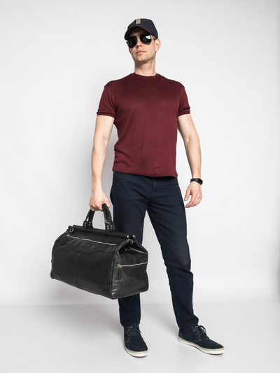 Кожаный саквояж Otranto Premium anthracite (арт. 4006-51)